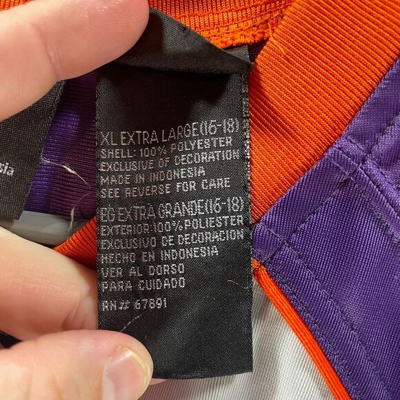 Vintage 90s Clemson Tigers Jersey Youth Extra Large Starter Embroidered Y2K Boys - Picture 10 of 15